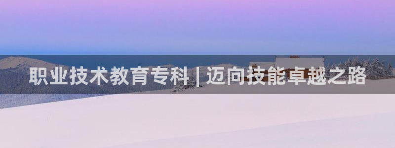 j9九游国际真人|职业技术教育专科 | 迈向技能卓越之路