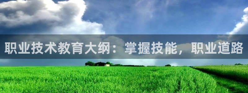j9九游会登录入口|职业技术教育大纲：掌握技能，职业道路