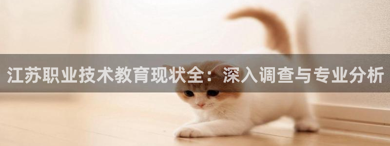 j9九游会真人游戏第一品牌赢|江苏职业技术教育现状全：深入调查与专业分析