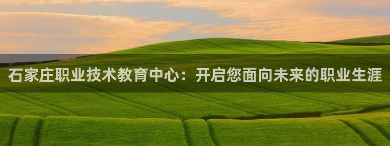 九游会真人第一品牌游戏合营|石家庄职业技术教育中心：开启您面向未来的职业生涯